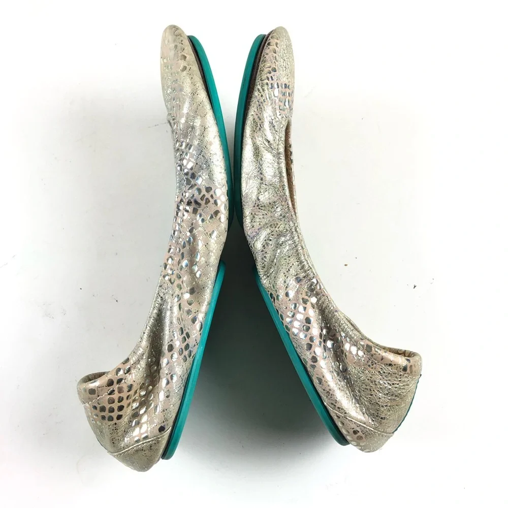 TIEKS Romantic Blush Ballet Flats Sz 9 - Picture 5 of 15